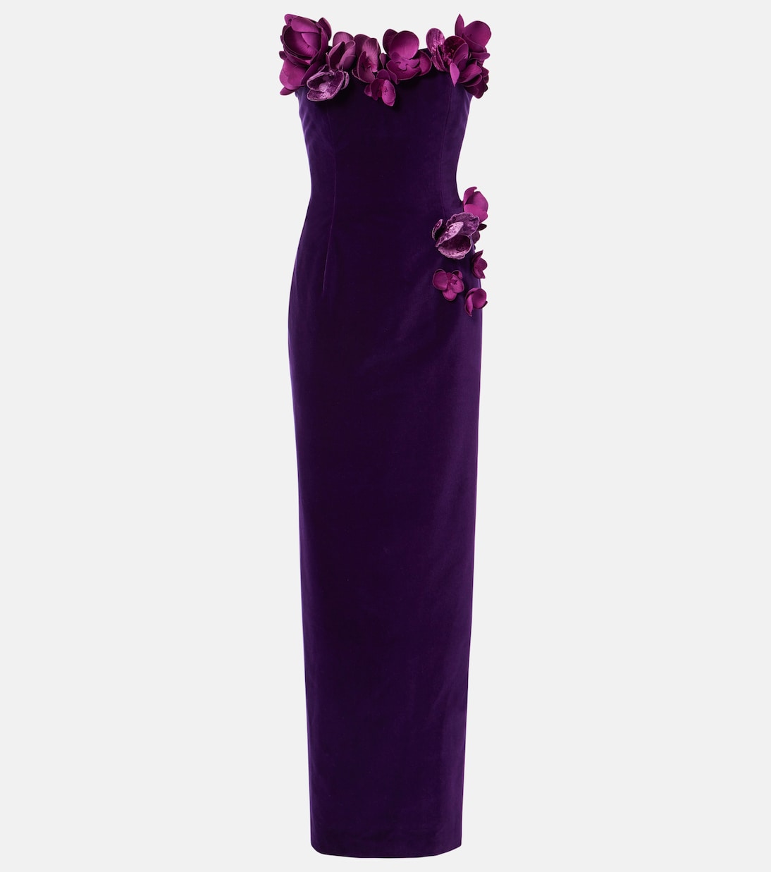 Vestido de fiesta Orchid de terciopelo | Oscar de la Renta