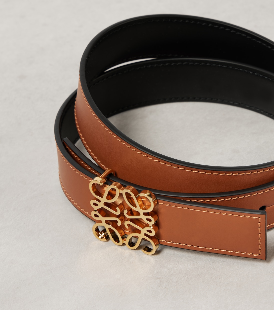 Cintura reversibile Anagram in pelle | Loewe