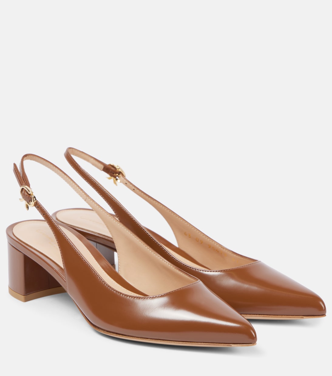 Slingback-Pumps 45 aus Leder | Gianvito Rossi