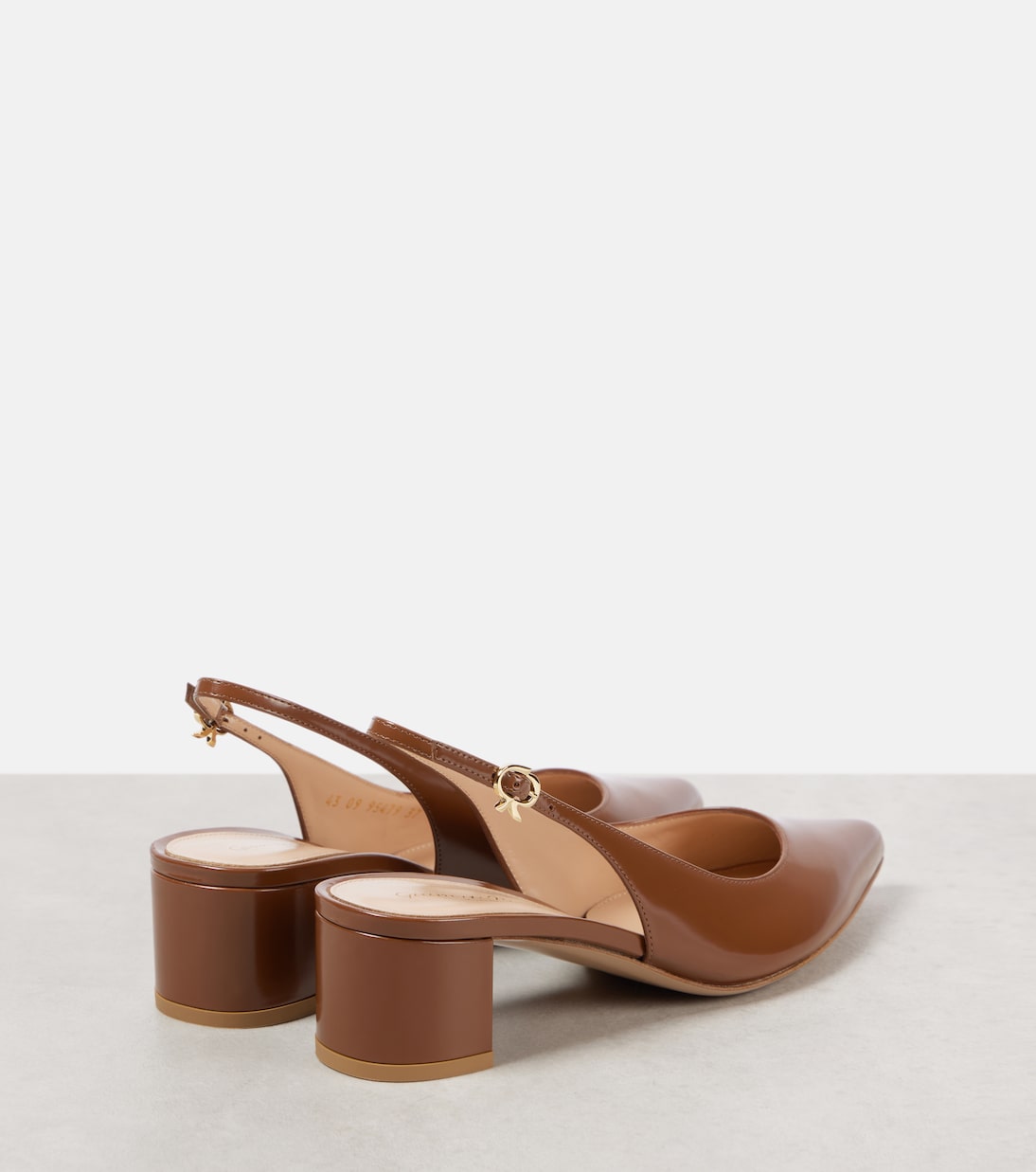 Slingback-Pumps 45 aus Leder | Gianvito Rossi