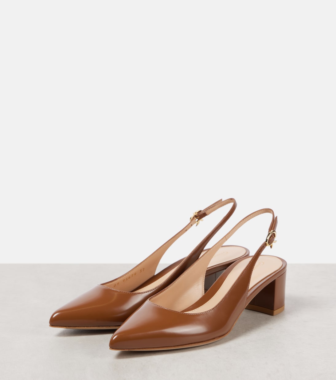 Slingback-Pumps 45 aus Leder | Gianvito Rossi