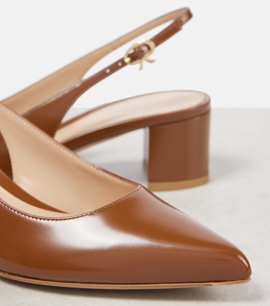 Slingback-Pumps 45 aus Leder | Gianvito Rossi
