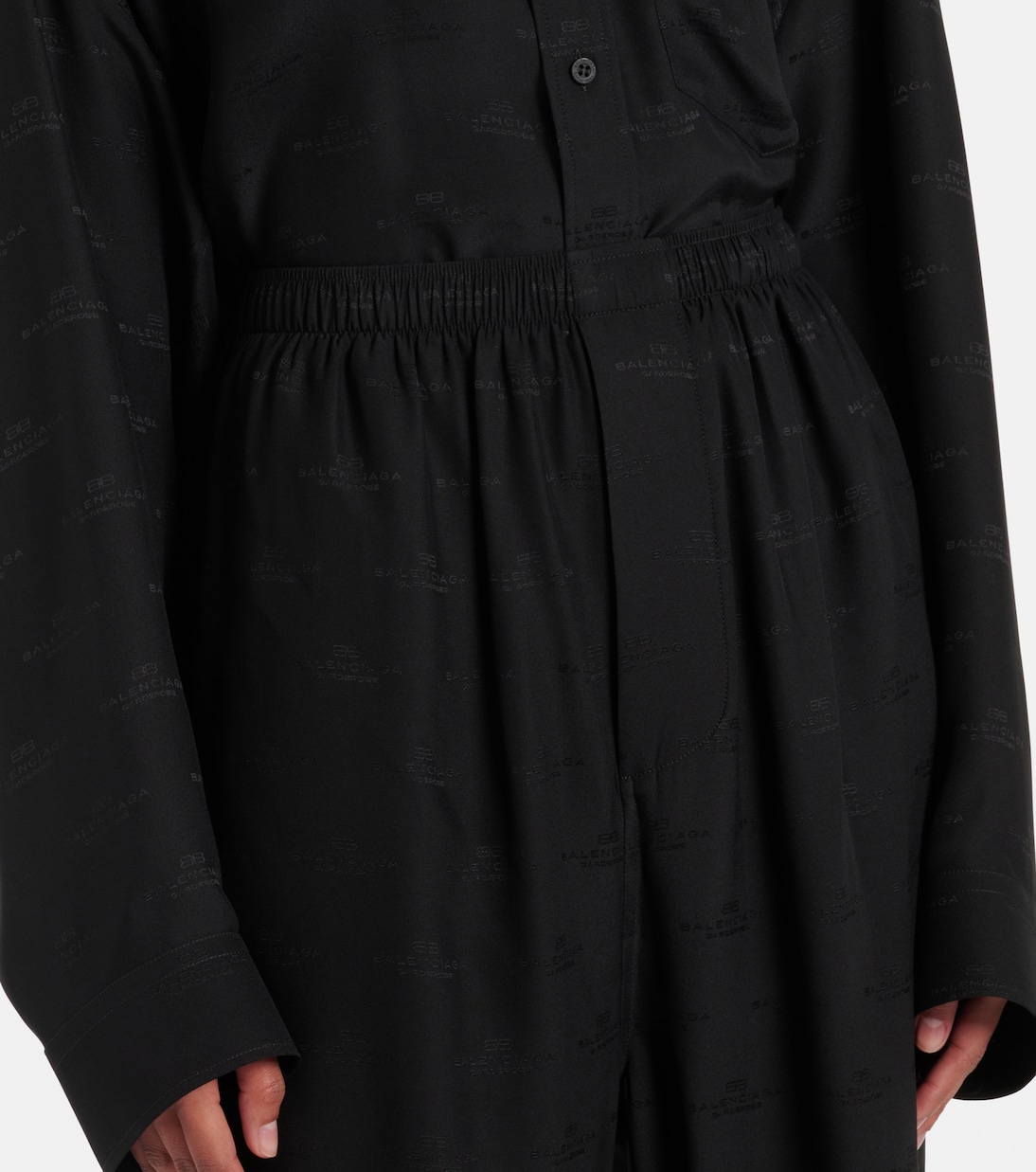 Pantalon de pyjama en soie | Balenciaga