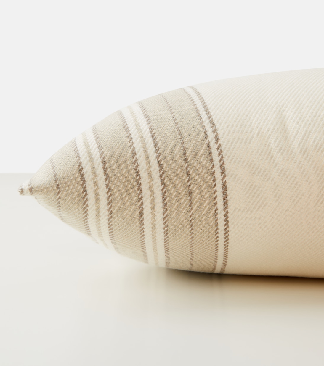 Cuscino in cotone e cashmere a righe | Loro Piana
