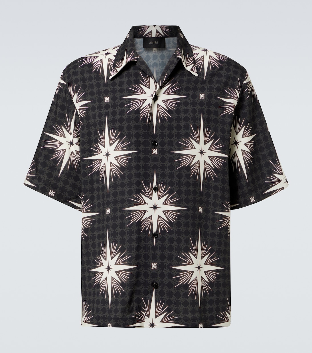 Camicia Starburst in raso con stampa | Amiri