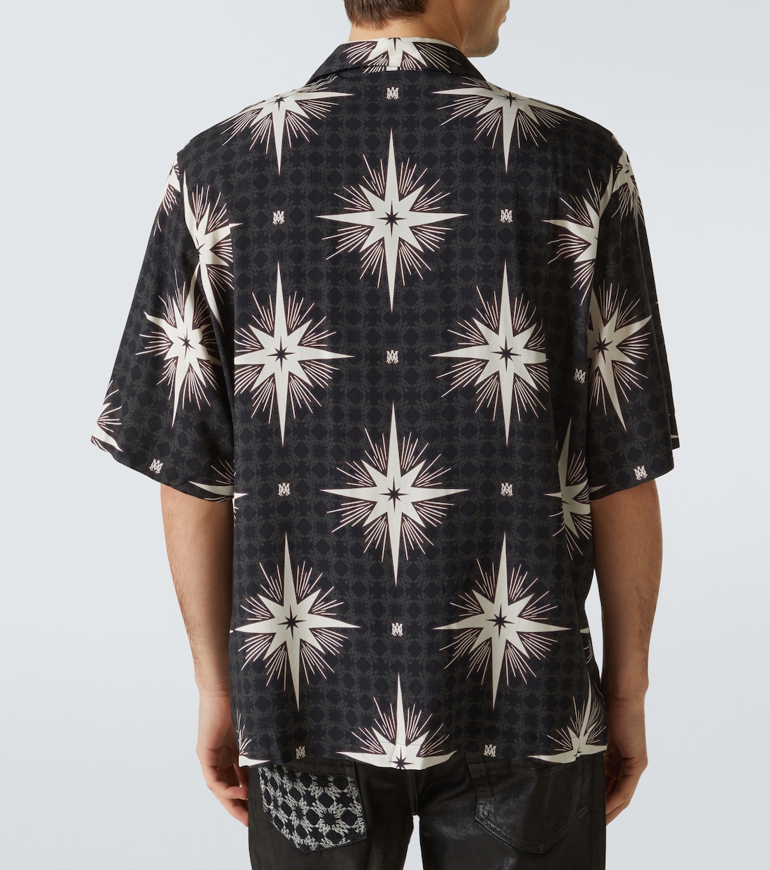 Camicia Starburst in raso con stampa | Amiri