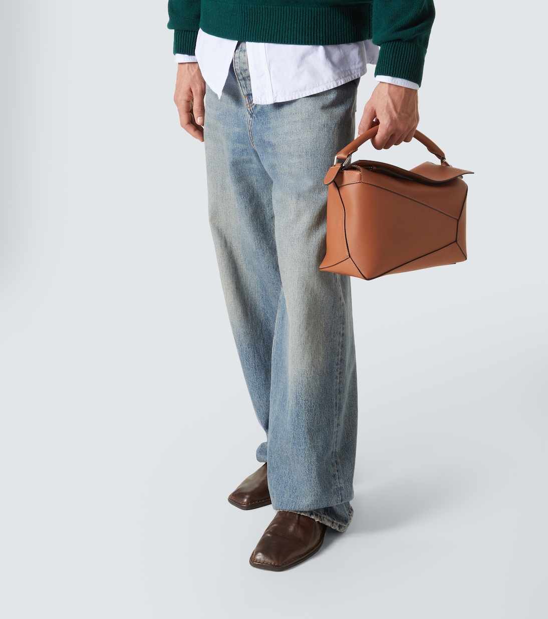 Tote Puzzle Small aus Leder | Loewe