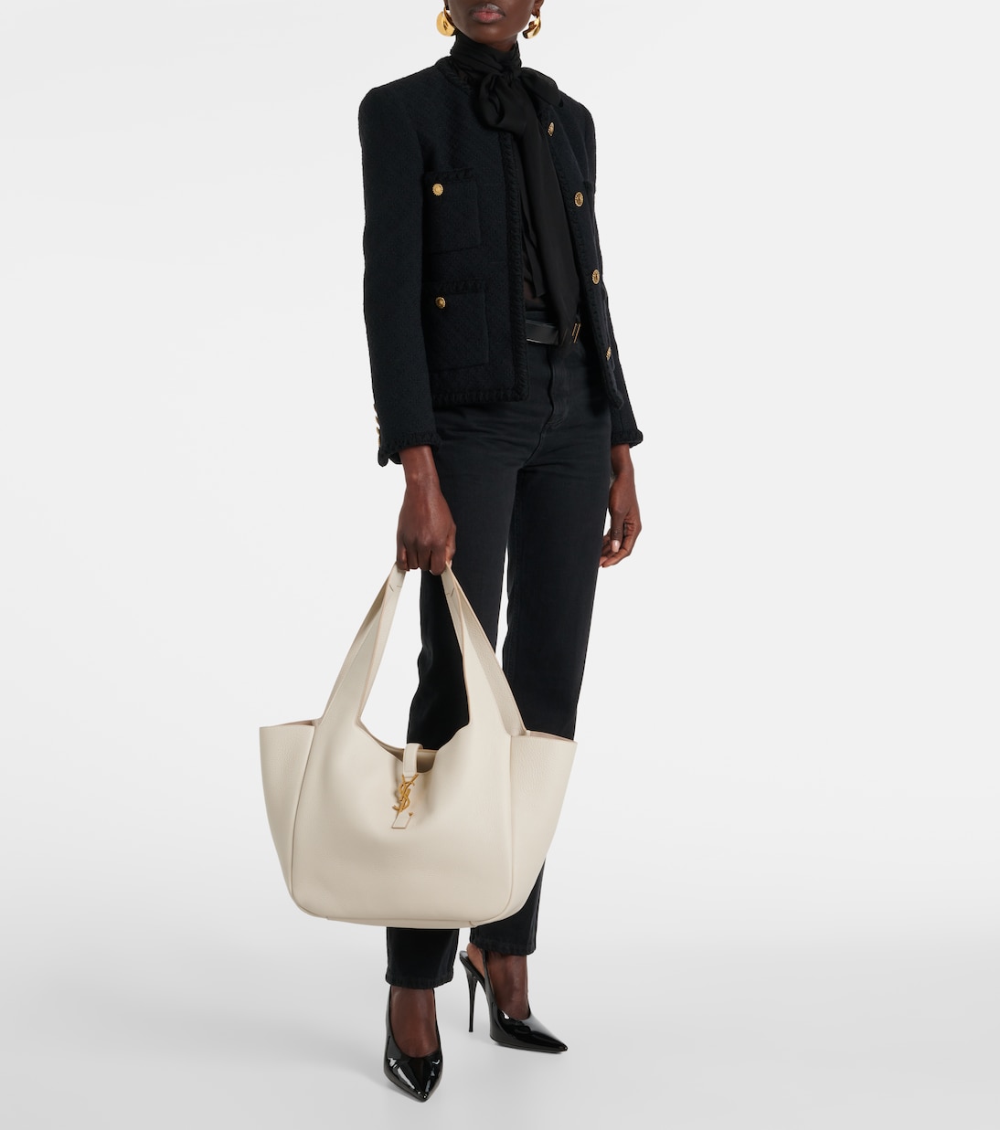 Sac Le 5 à 7 Bea Large en cuir | Saint Laurent
