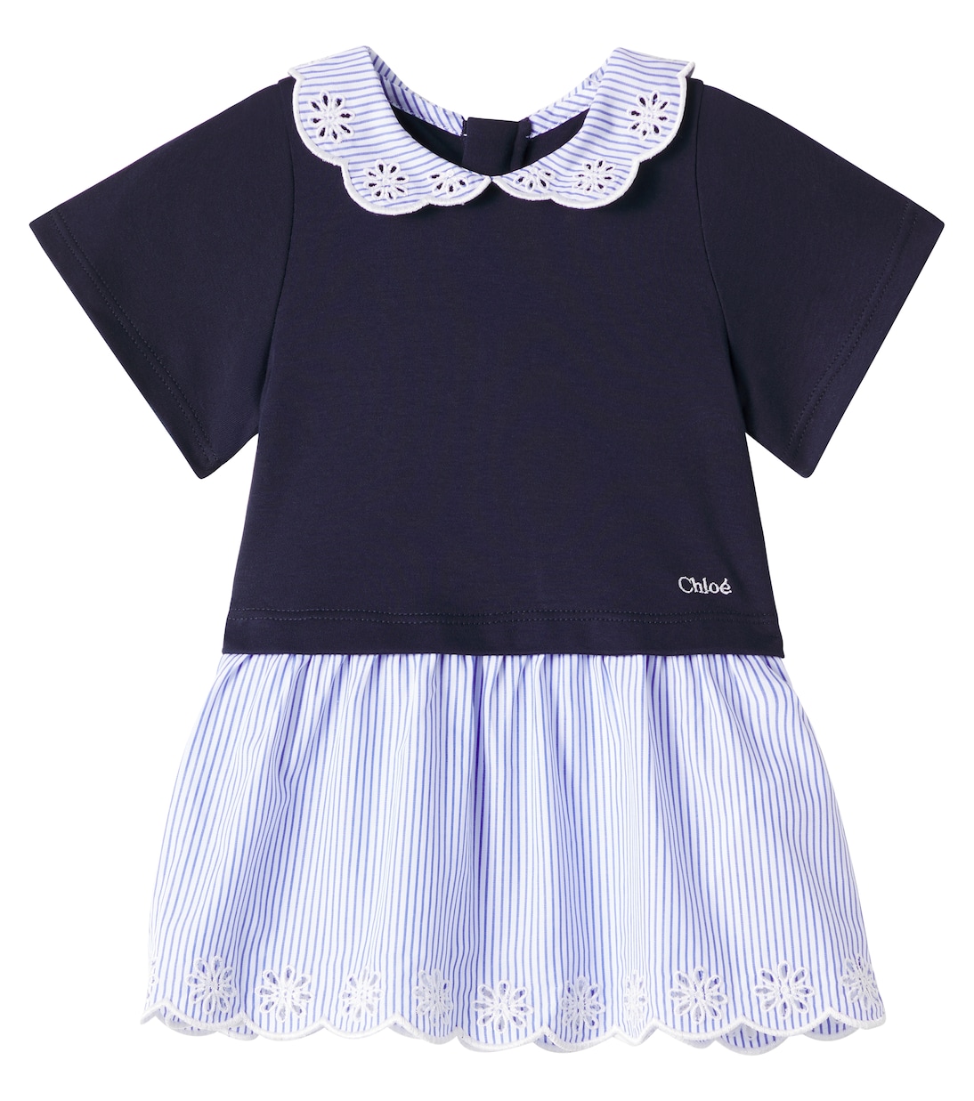 Bebé - vestido en popelín de algodón | Chloé Kids