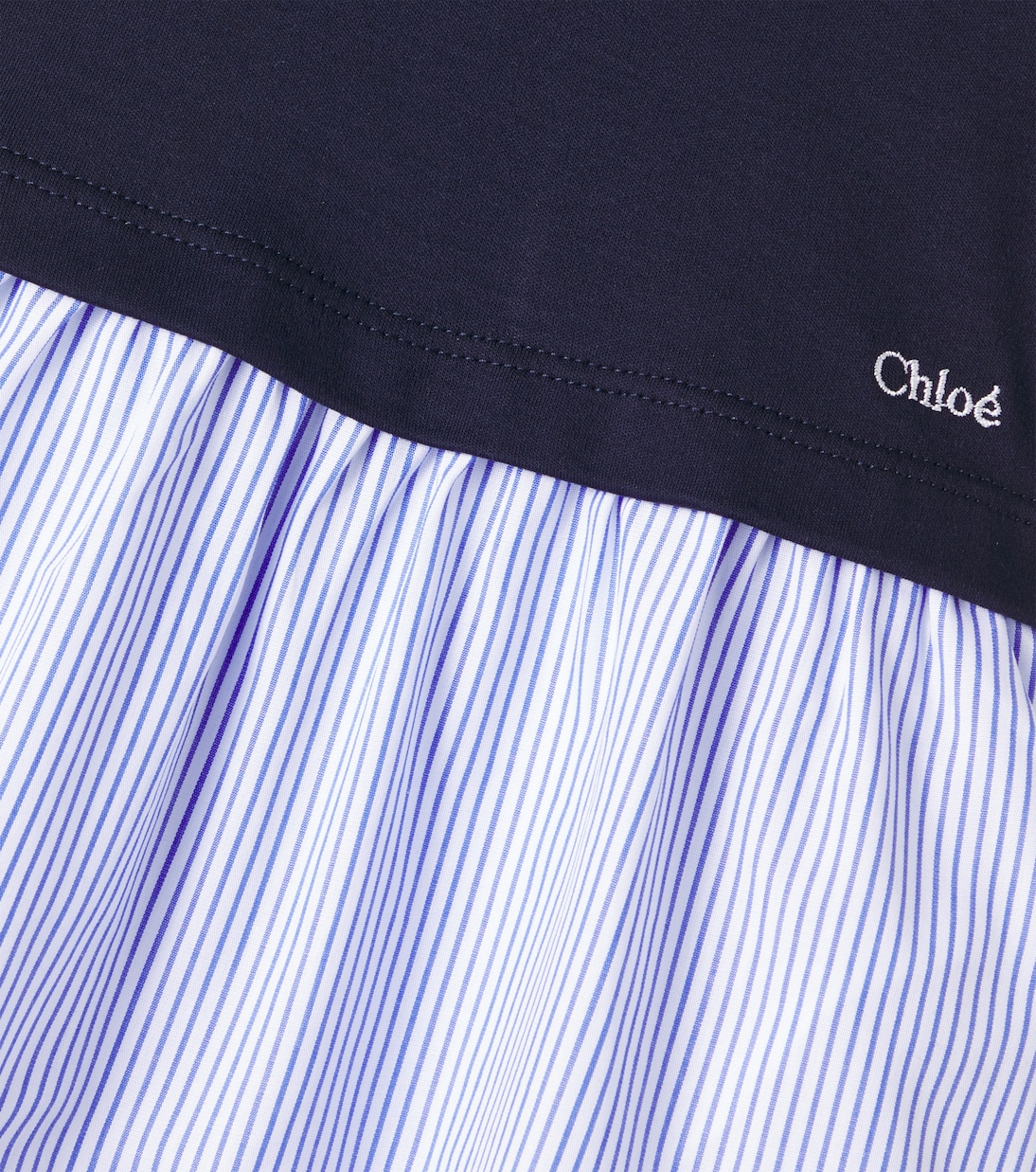 Bebé - vestido en popelín de algodón | Chloé Kids