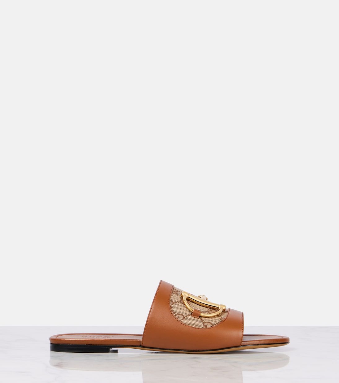 Sandali Horsebit GG in pelle | Gucci
