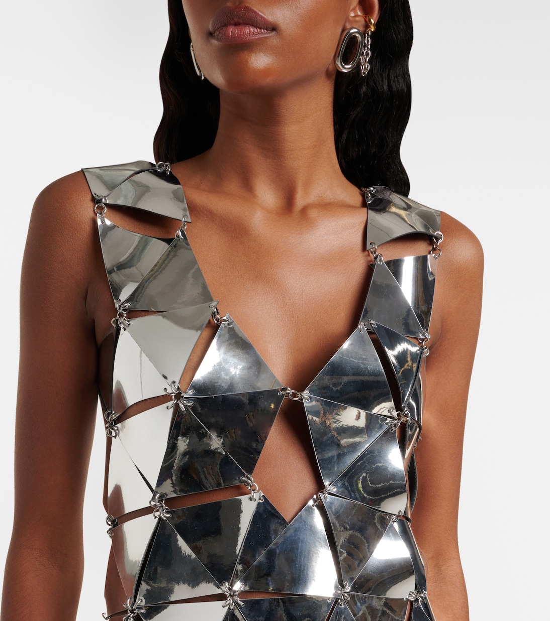 Abito corto Assembly con cut-out | Rabanne