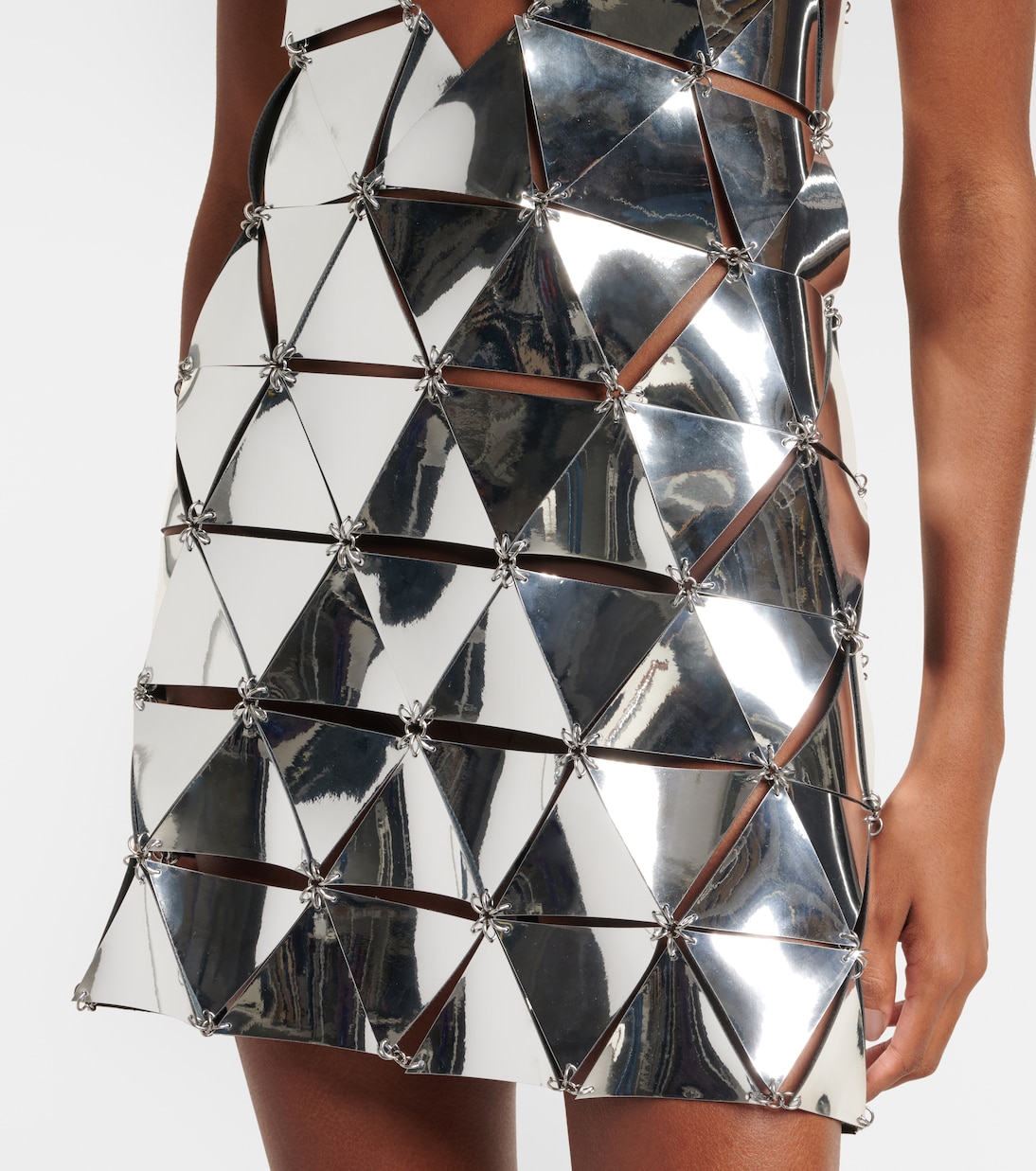 Abito corto Assembly con cut-out | Rabanne