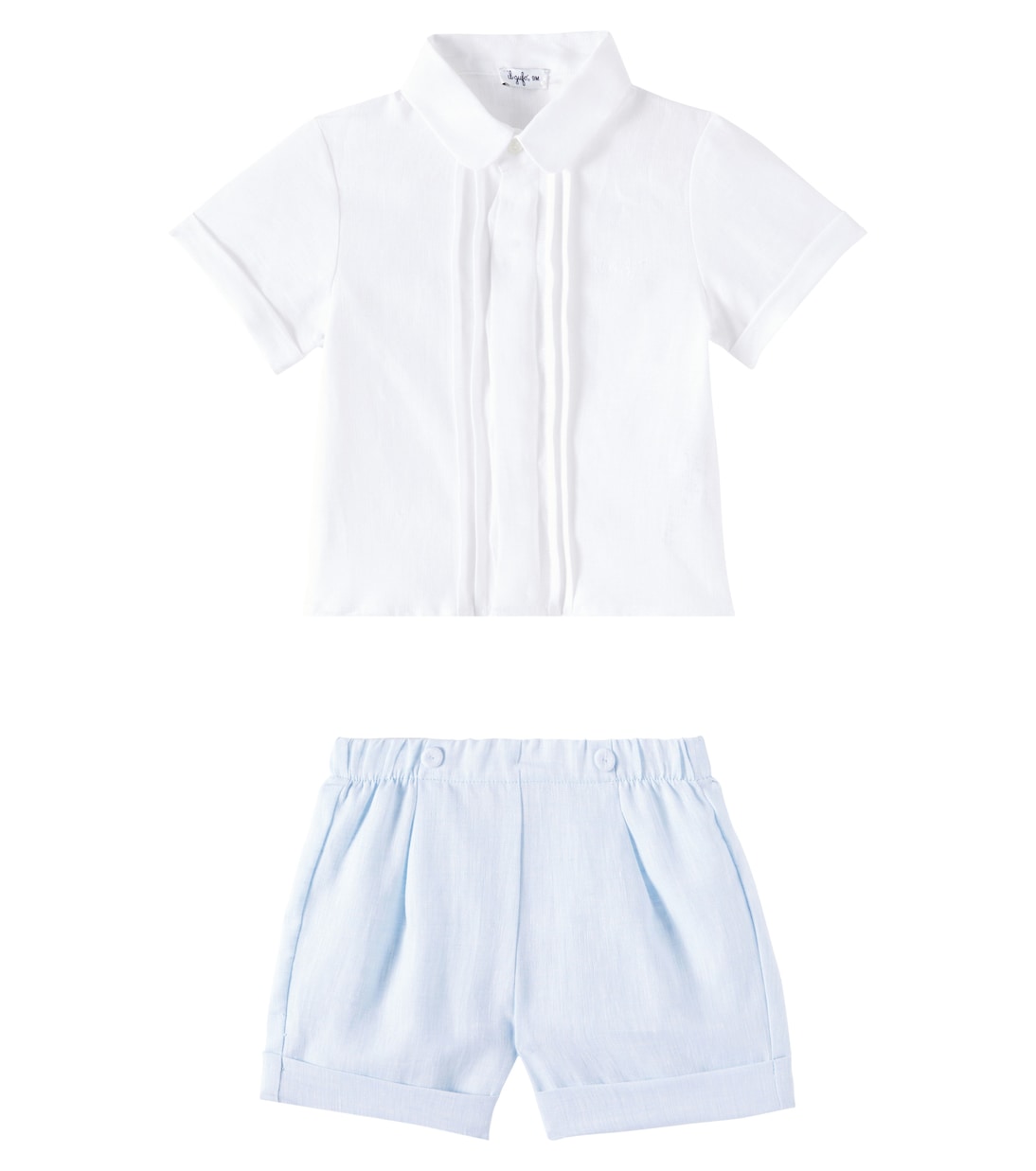 Baby - Camicia e shorts in lino | Il Gufo