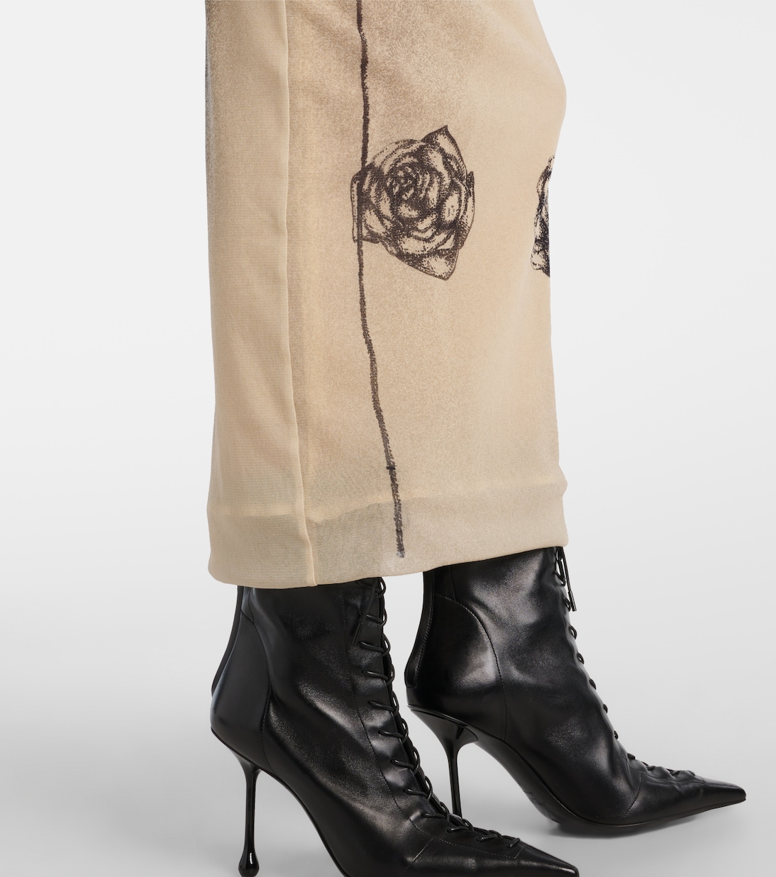 Gonna midi in jersey con stampa | Jean Paul Gaultier