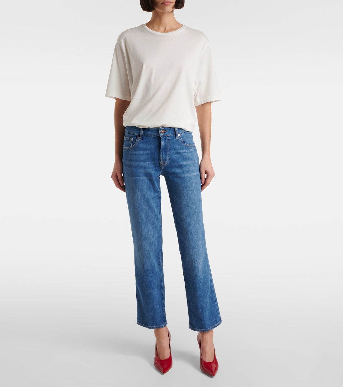Jeans regular Calie a vita media | 7 For All Mankind