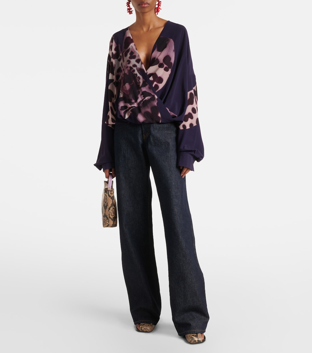 Jeans a gamba larga e vita alta | Dries Van Noten