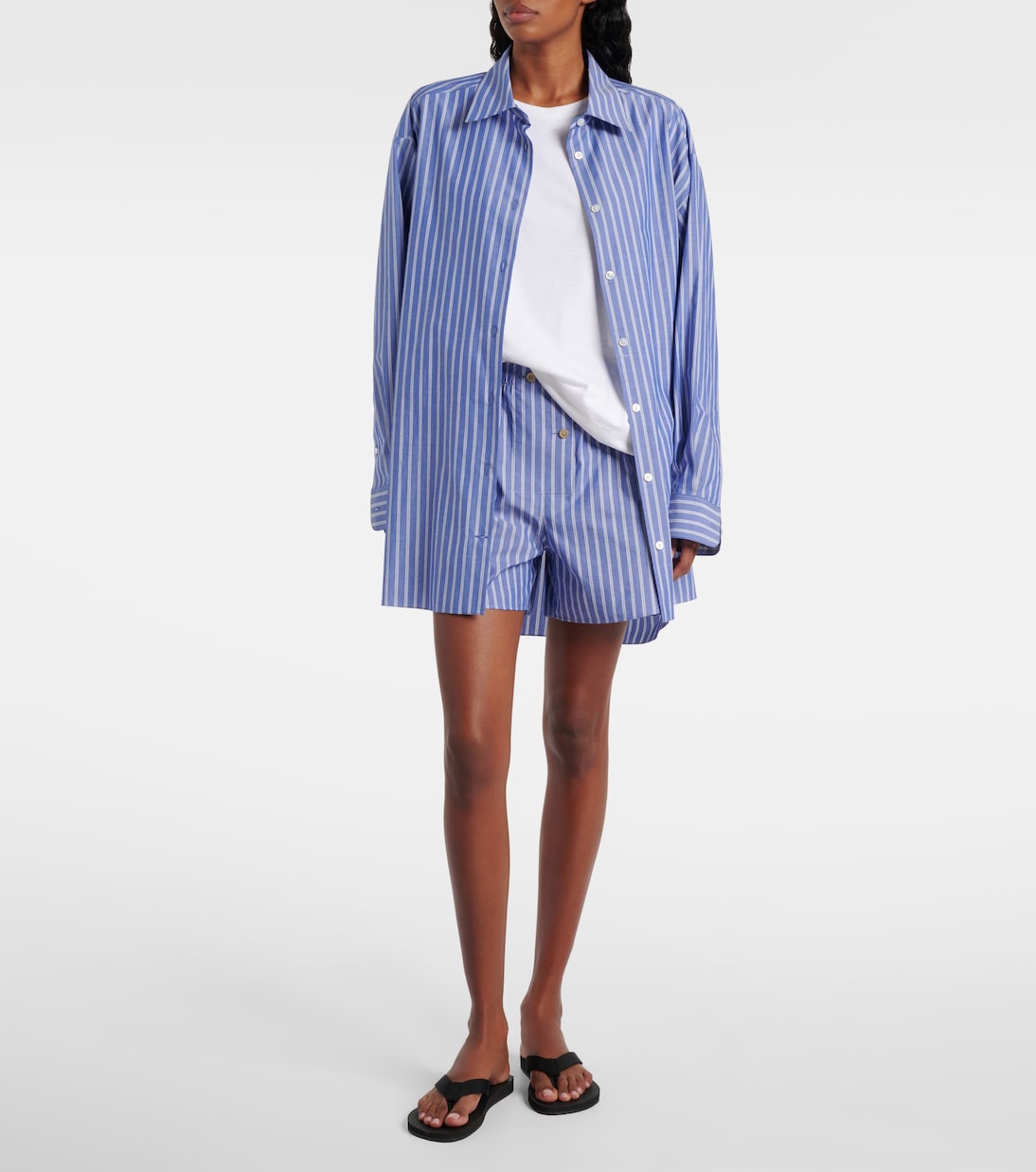 Shorts Nicasia in popeline di cotone | The Row