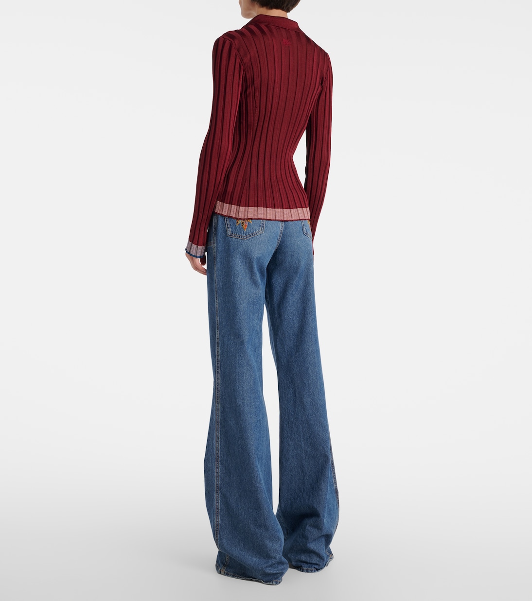 Polopullover aus Rippstrick | Etro