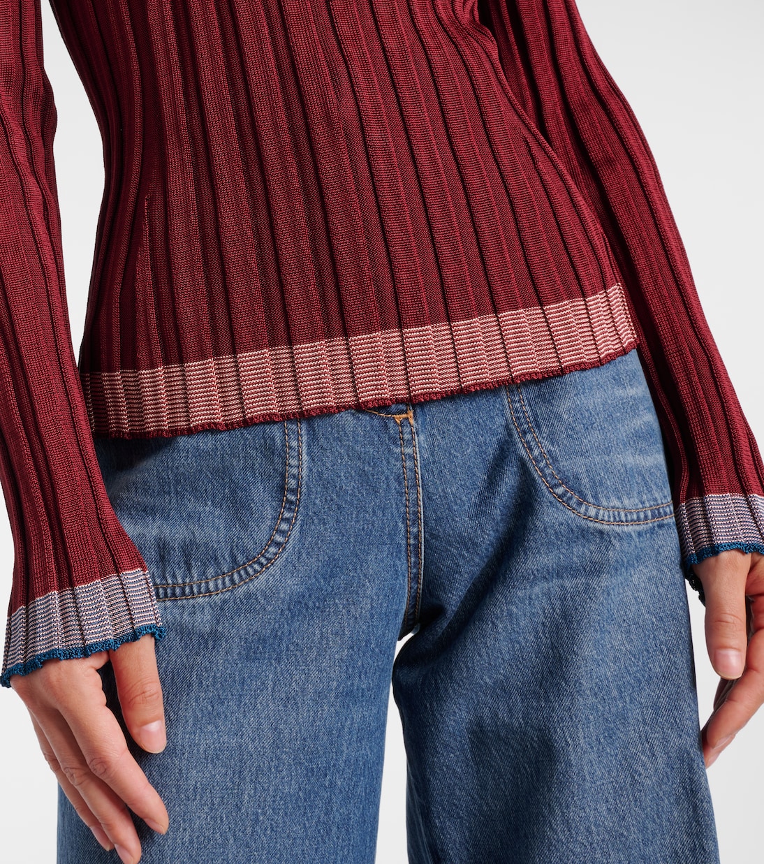 Polopullover aus Rippstrick | Etro
