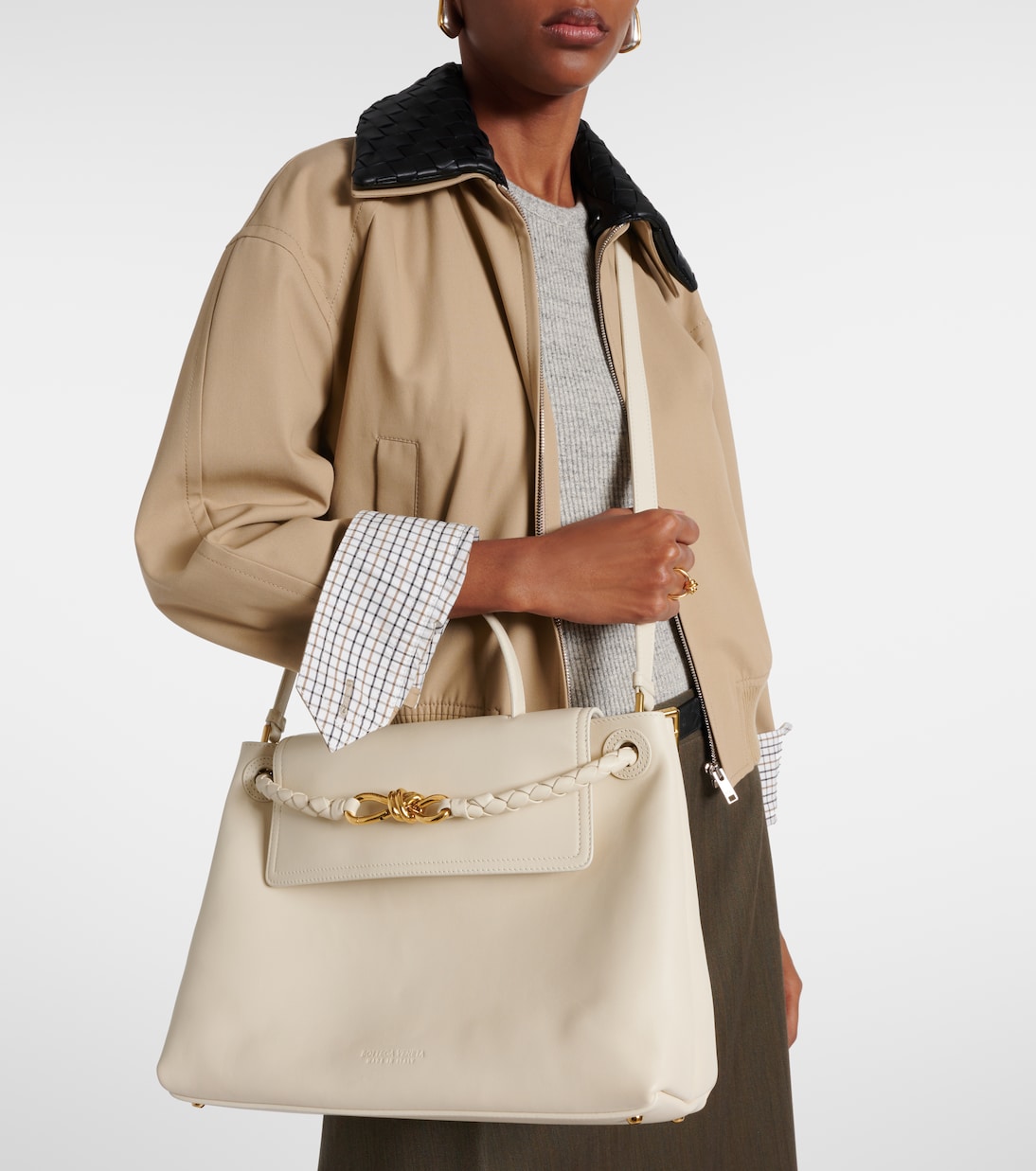 Ciao Ciao Medium leather tote bag | Bottega Veneta