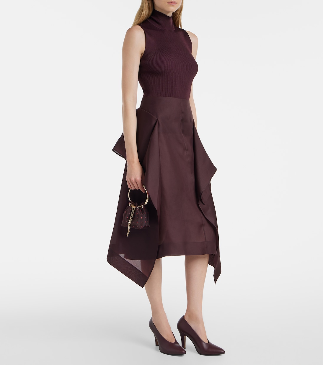 Bon Bon Micro mesh bucket bag | Jimmy Choo