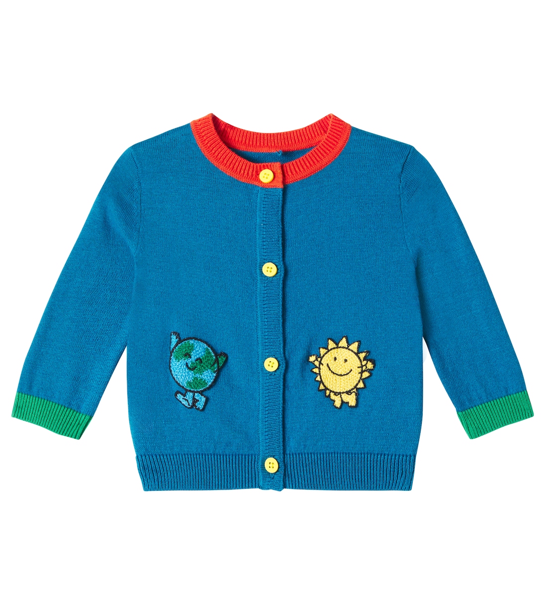 Baby Cardigan aus Baumwolle und Wolle | Stella McCartney Kids