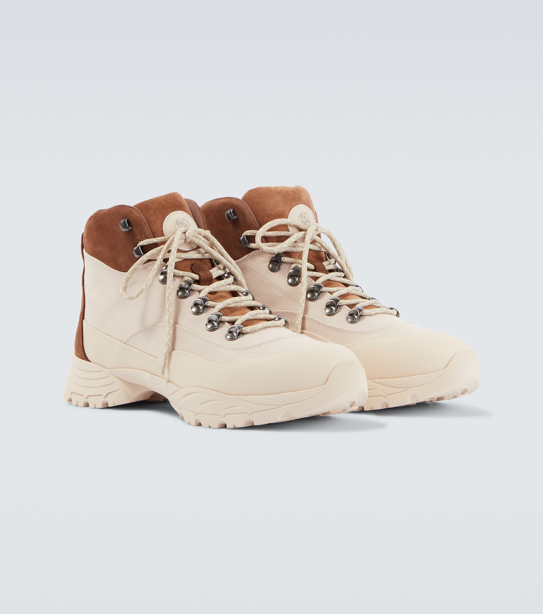 Suede-trimmed hiking boots | Brunello Cucinelli