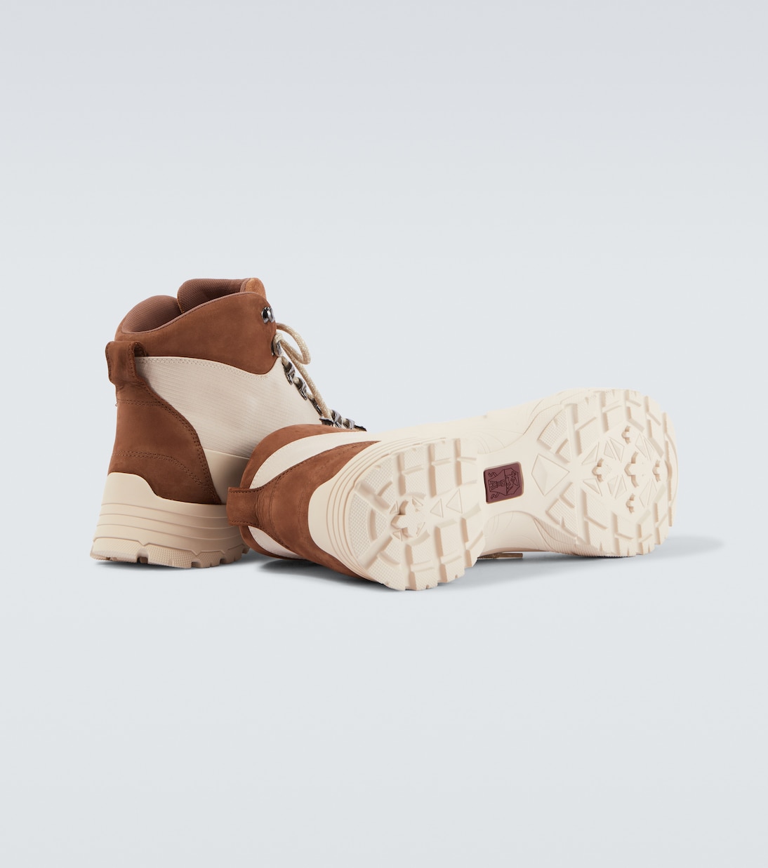 Suede-trimmed hiking boots | Brunello Cucinelli