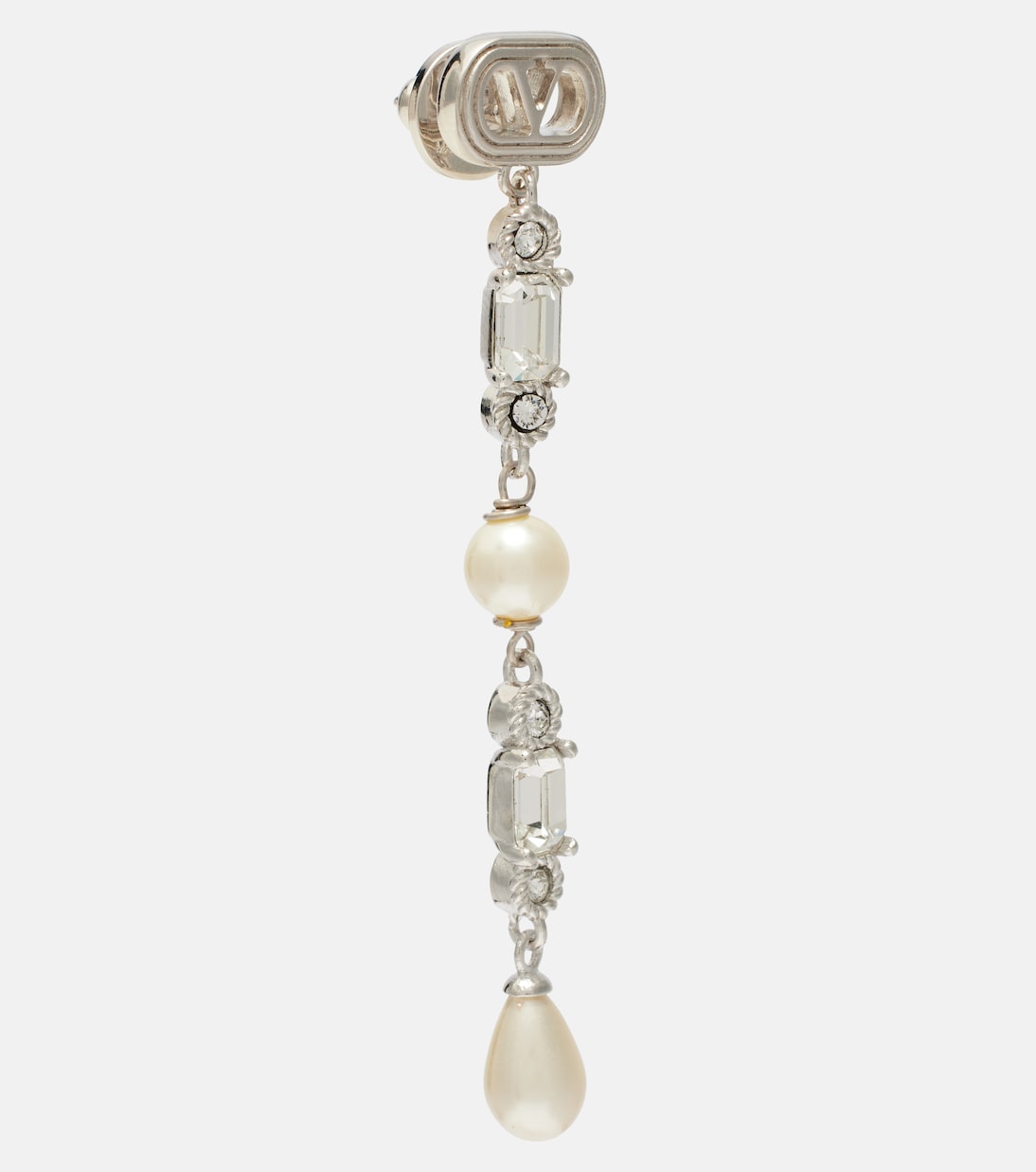 Pendientes Ovalette adornados con Swarovski® y VLogo  | Valentino