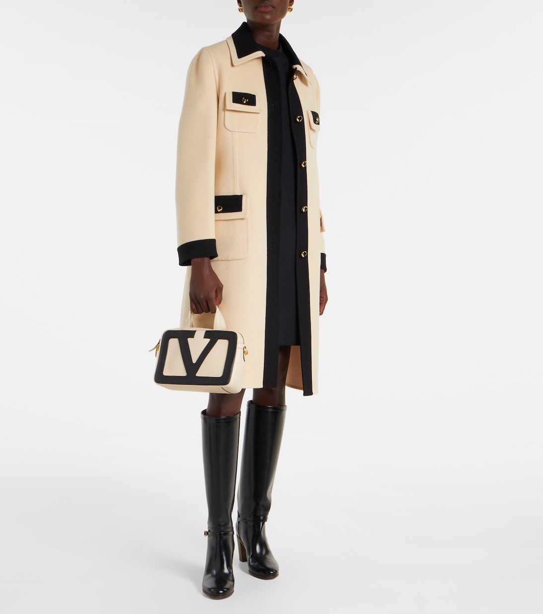 Belted wool and cashmere coat | Valentino