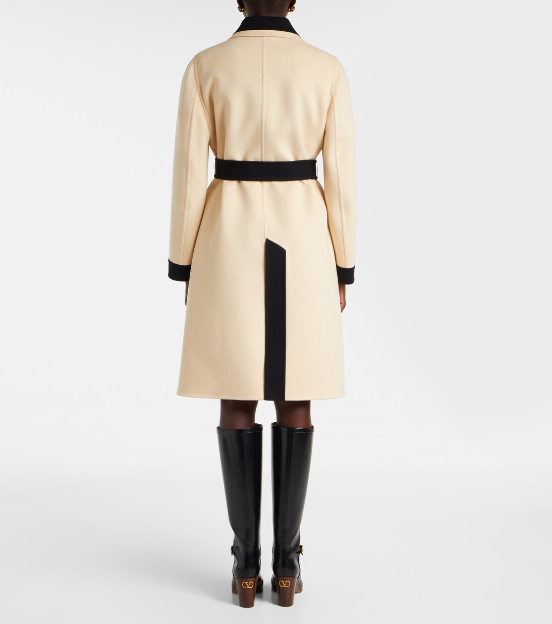 Belted wool and cashmere coat | Valentino