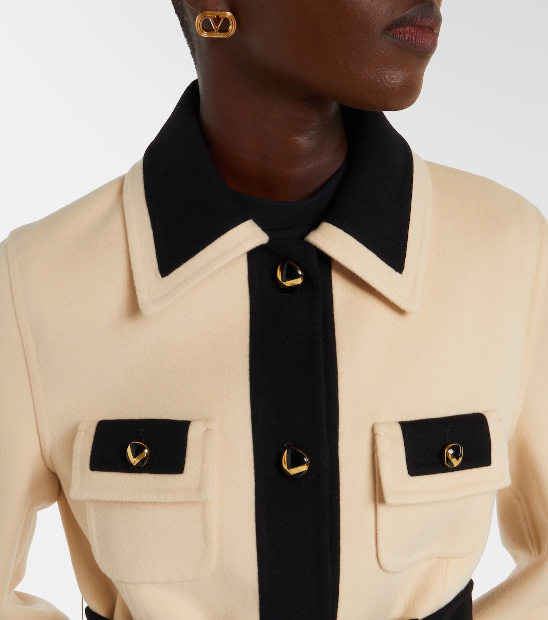 Belted wool and cashmere coat | Valentino