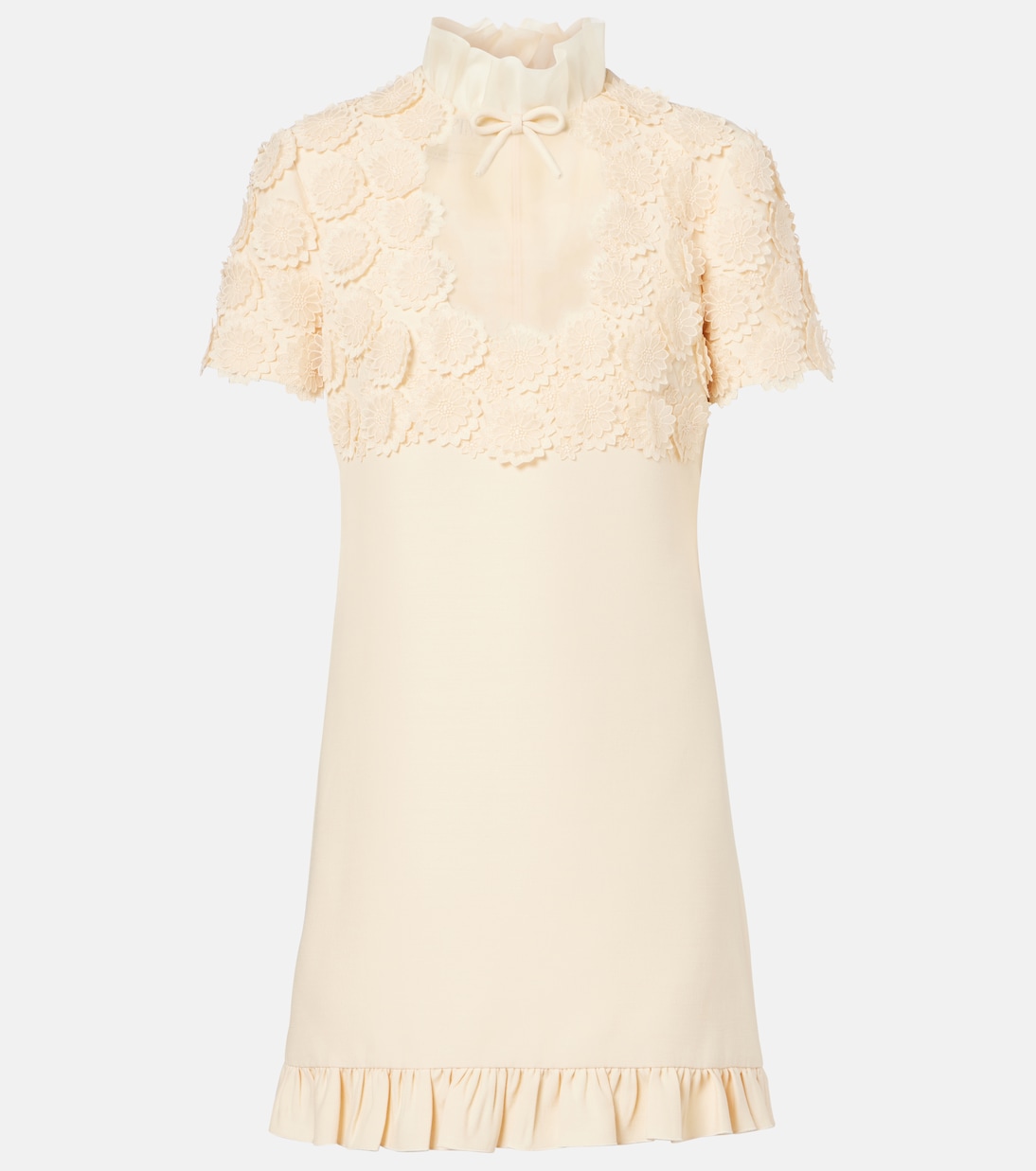 Crepe Couture刺绣迷你连衣裙 | Valentino