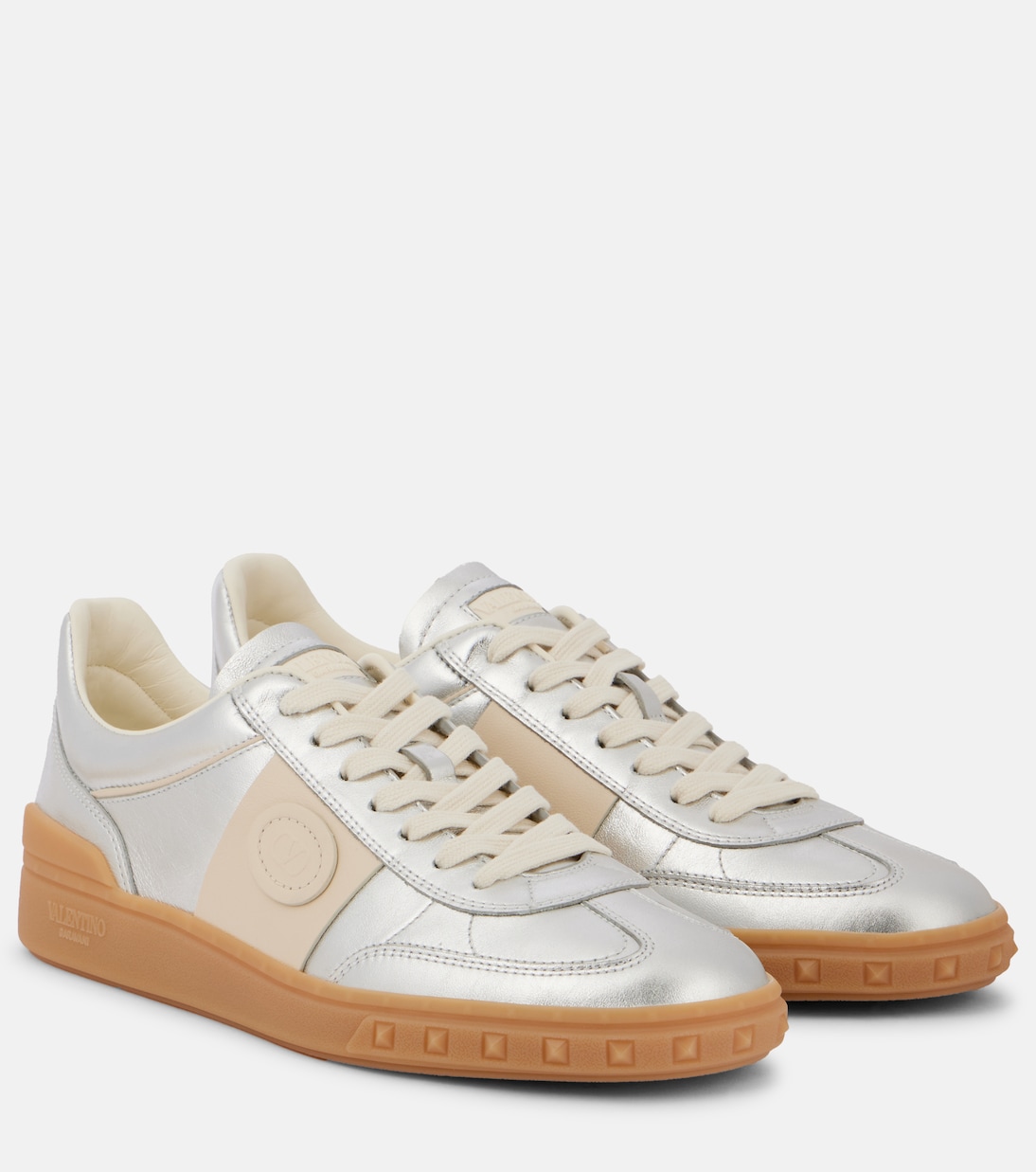 Sneakers Upvillage VLogo in pelle metallizzata | Valentino Garavani