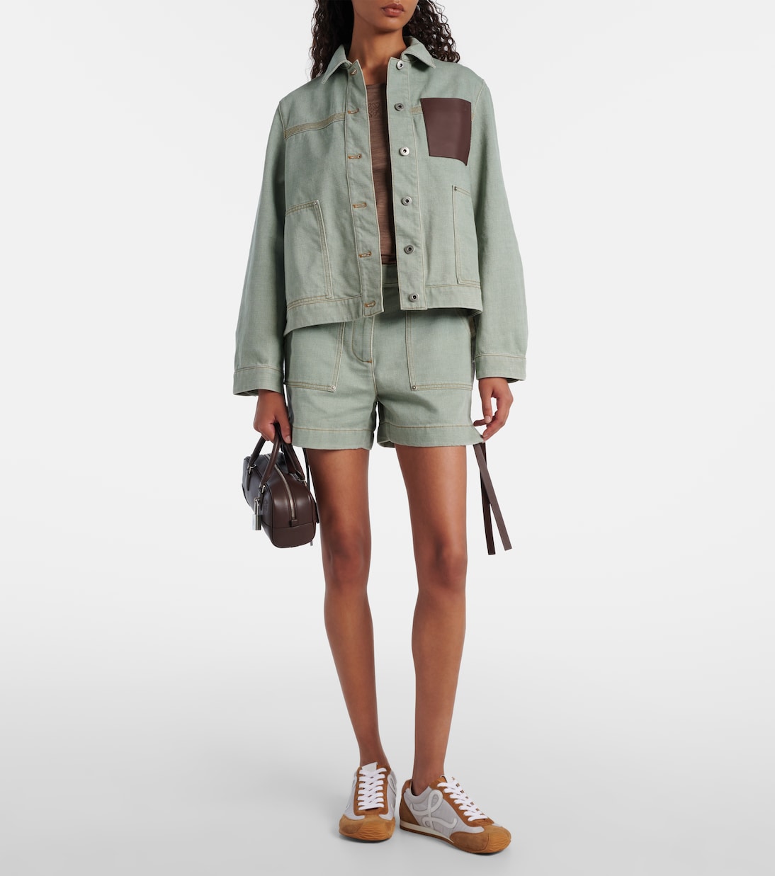 Tote Amazona 23 Short aus Leder | Loewe