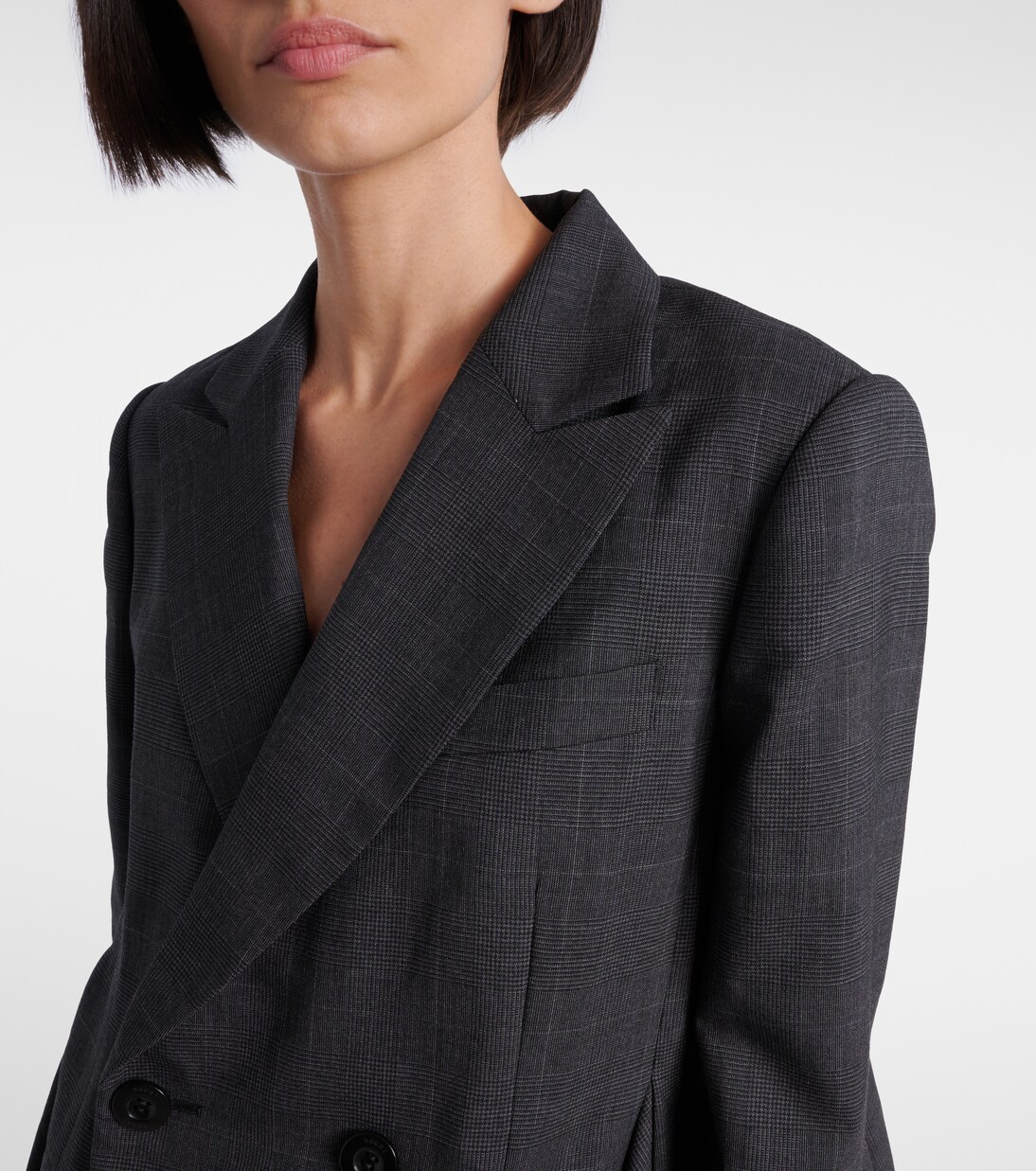 Prince of Wales checked wool blazer | Sacai