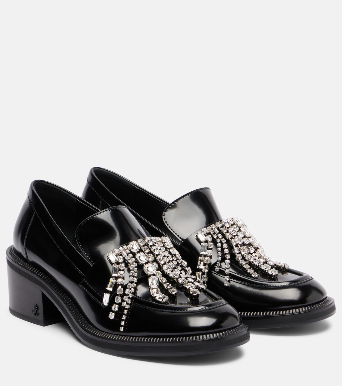Tylor embellished leather loafer pumps | Jimmy Choo