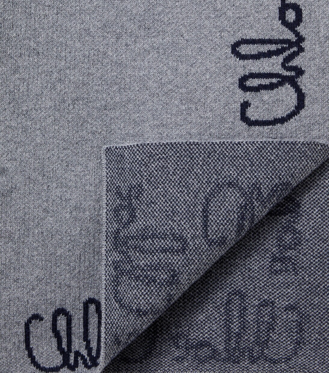 Logo cotton and wool scarf | Chloé Kids