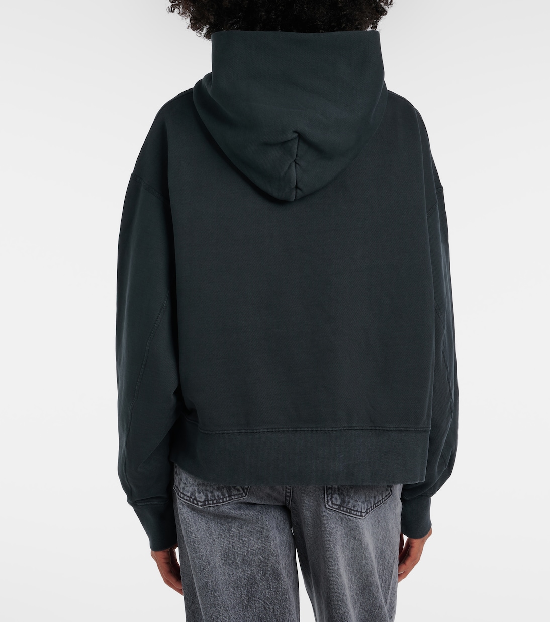 Relaxed cotton jersey hoodie | Slvrlake