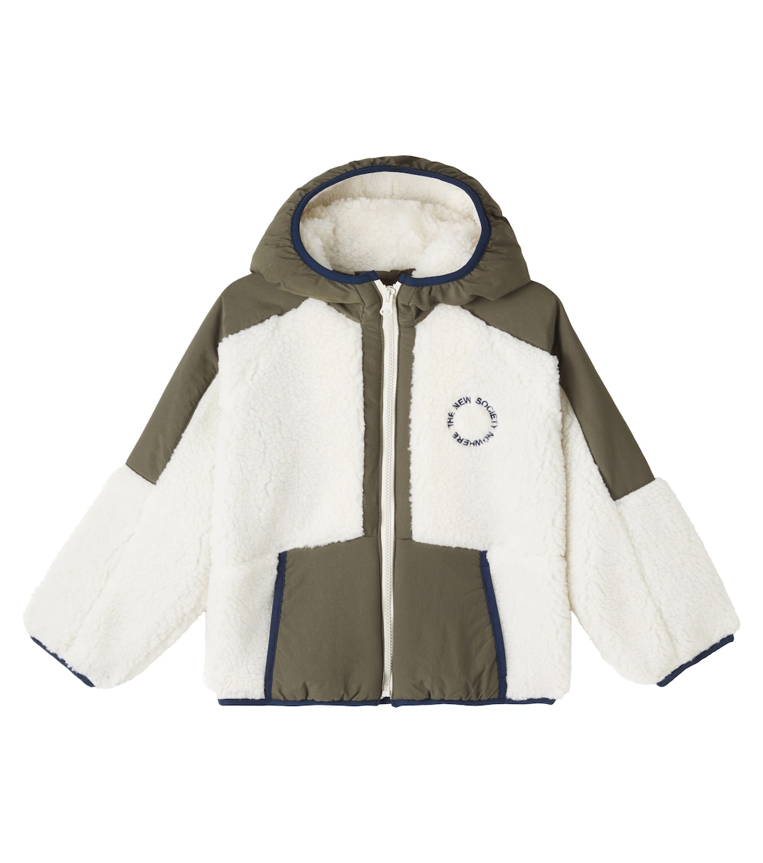 Ninette faux shearling-trimmed jacket | The New Society