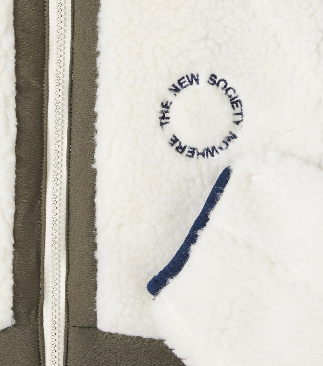 Ninette faux shearling-trimmed jacket | The New Society