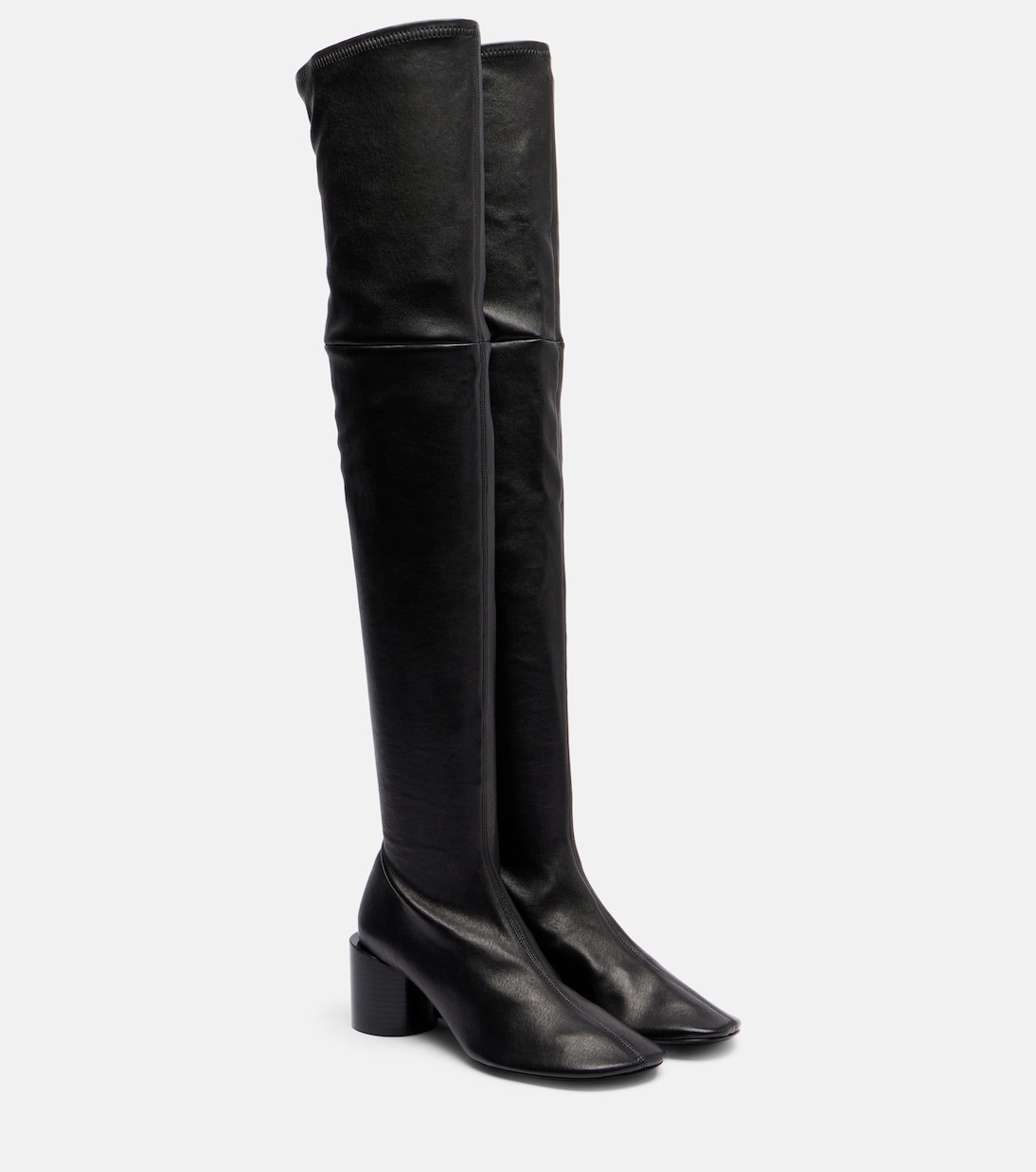 Leather over-the-knee boots | Jil Sander
