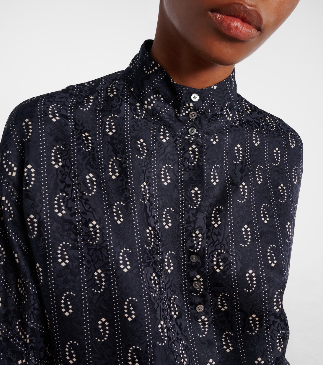 Paisley jacquard shirt | Tory Burch