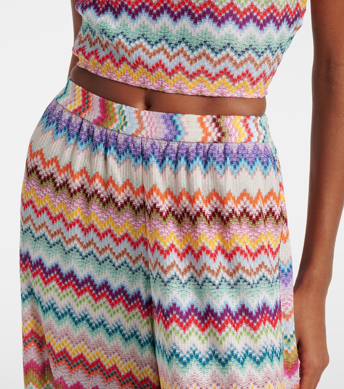 Zig Zag 라메 팔라초 팬츠 | Missoni