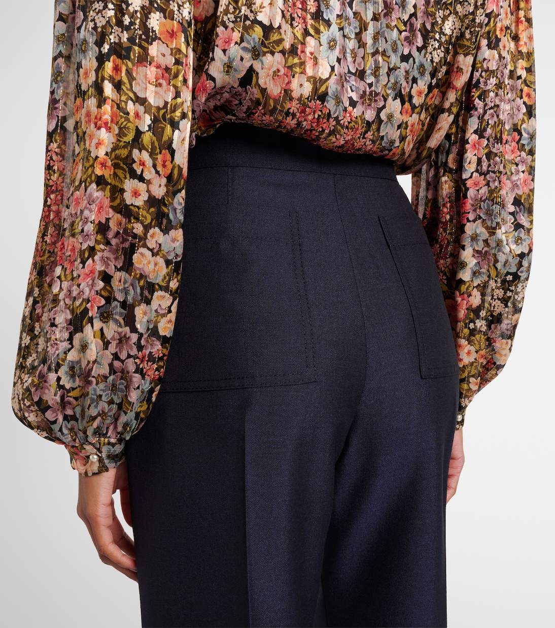 Wool and mohair flared pants | Valentino