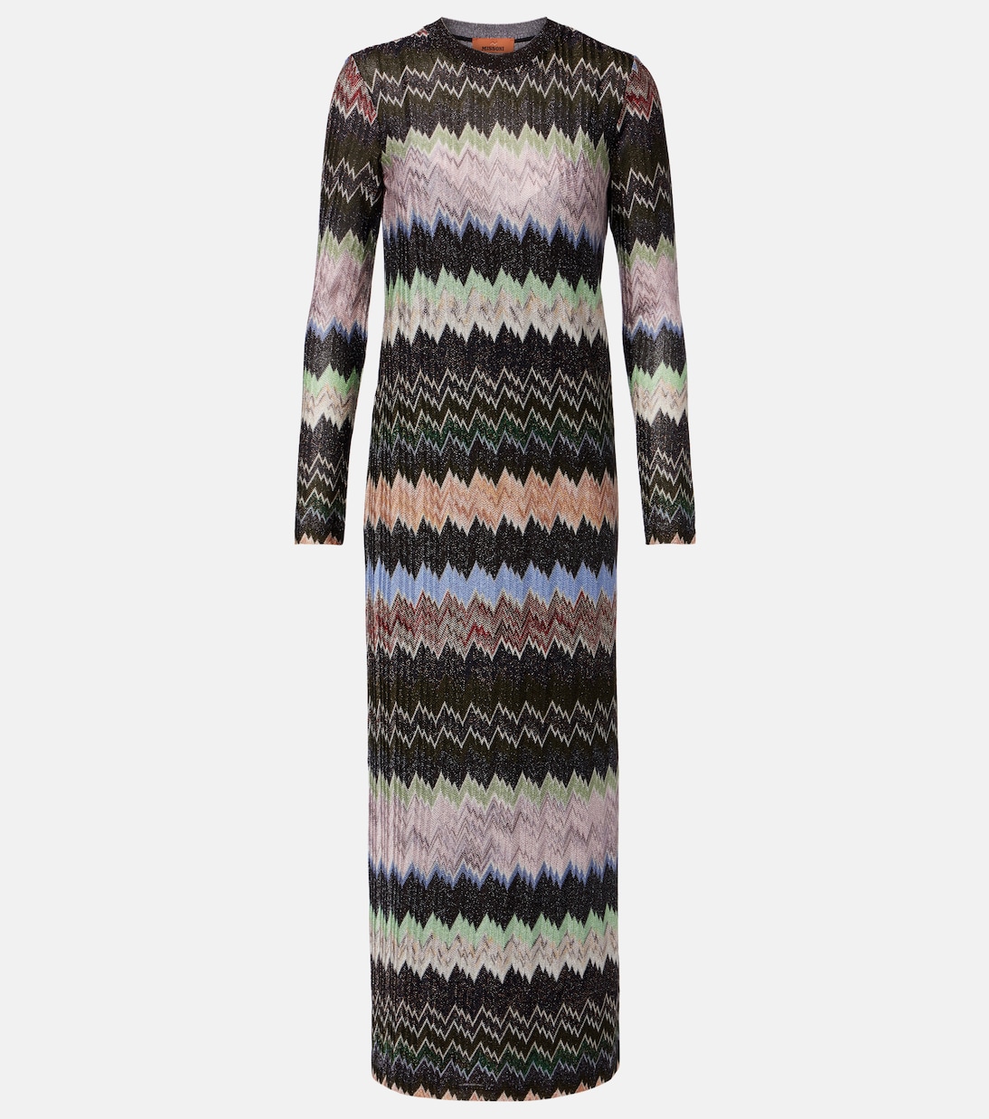 Jacquard lamé maxi dress | Missoni