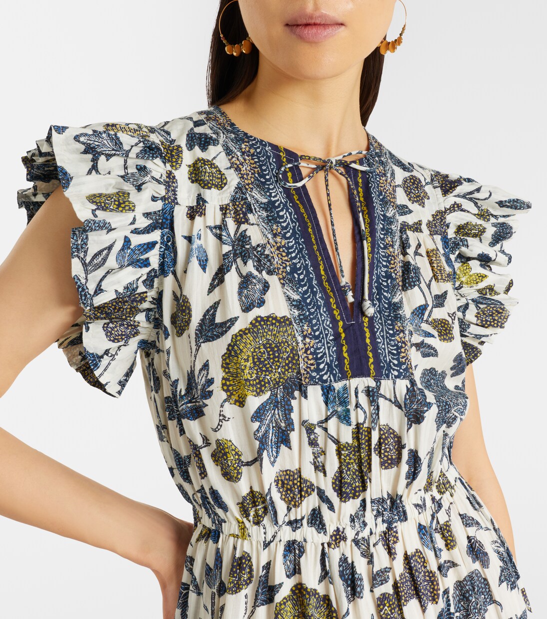 Vestido midi Kairi en mezcla de algodón | Ulla Johnson