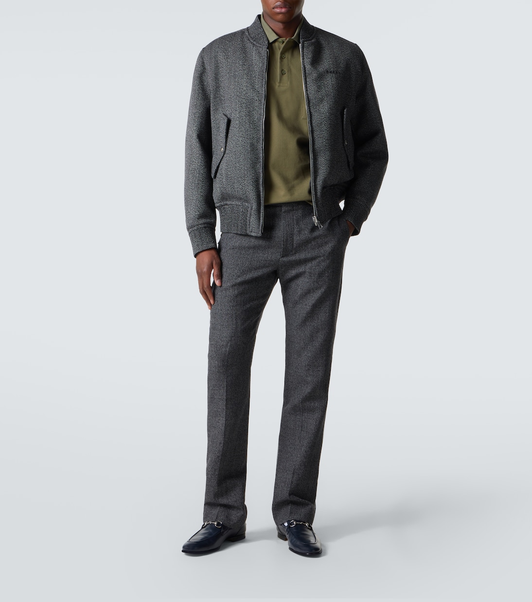 Cotton-blend piqué polo shirt  | Gucci