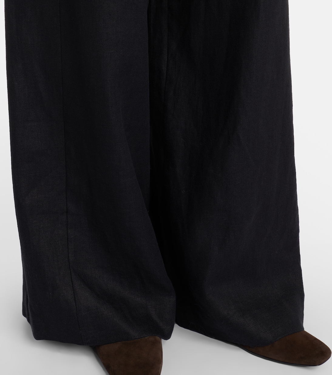 Pantalones anchos Parker de lino de tiro alto | Posse